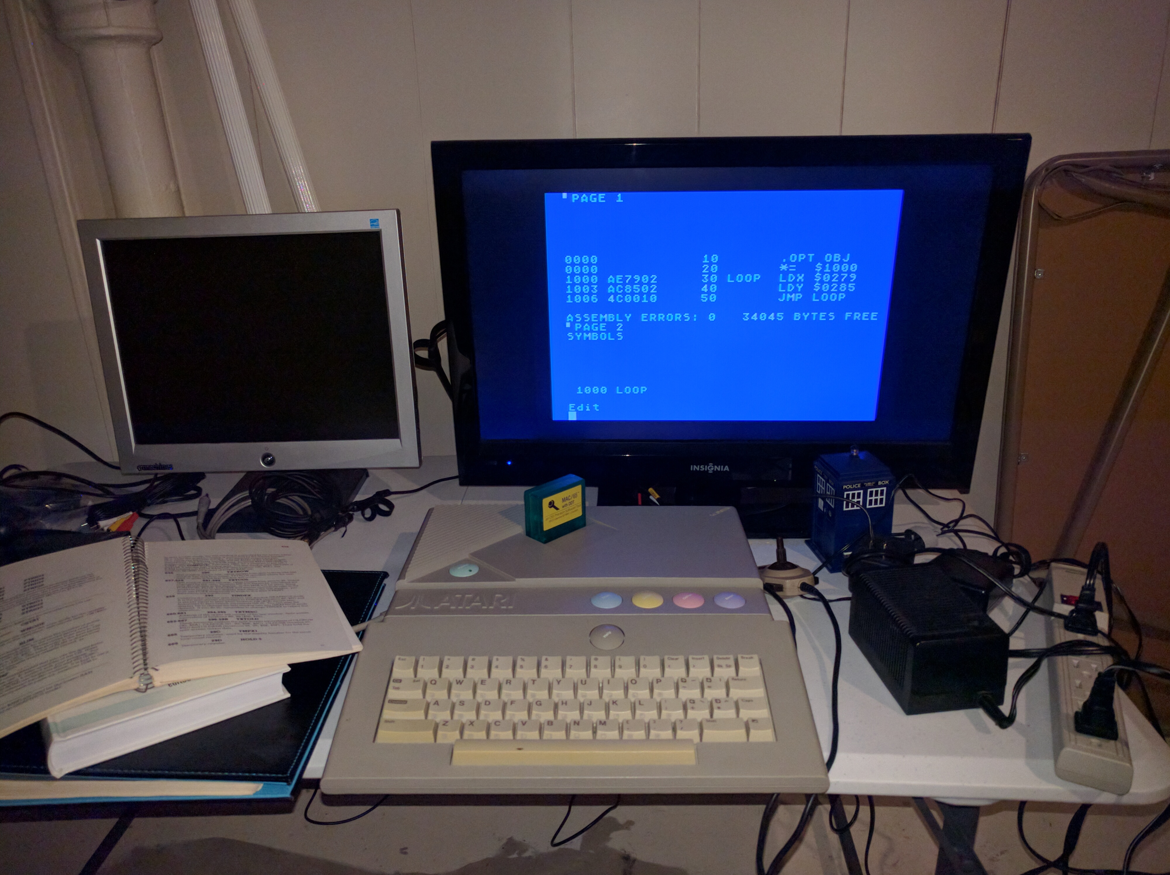 Playing around with Mac/65 on an Atari XEGS